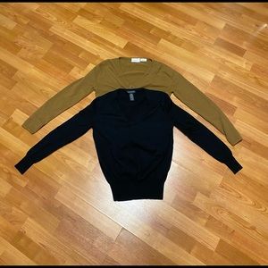 Banana Republic & Neiman Marcus Cashmere/Merino Wool Sweaters M & L (damaged)